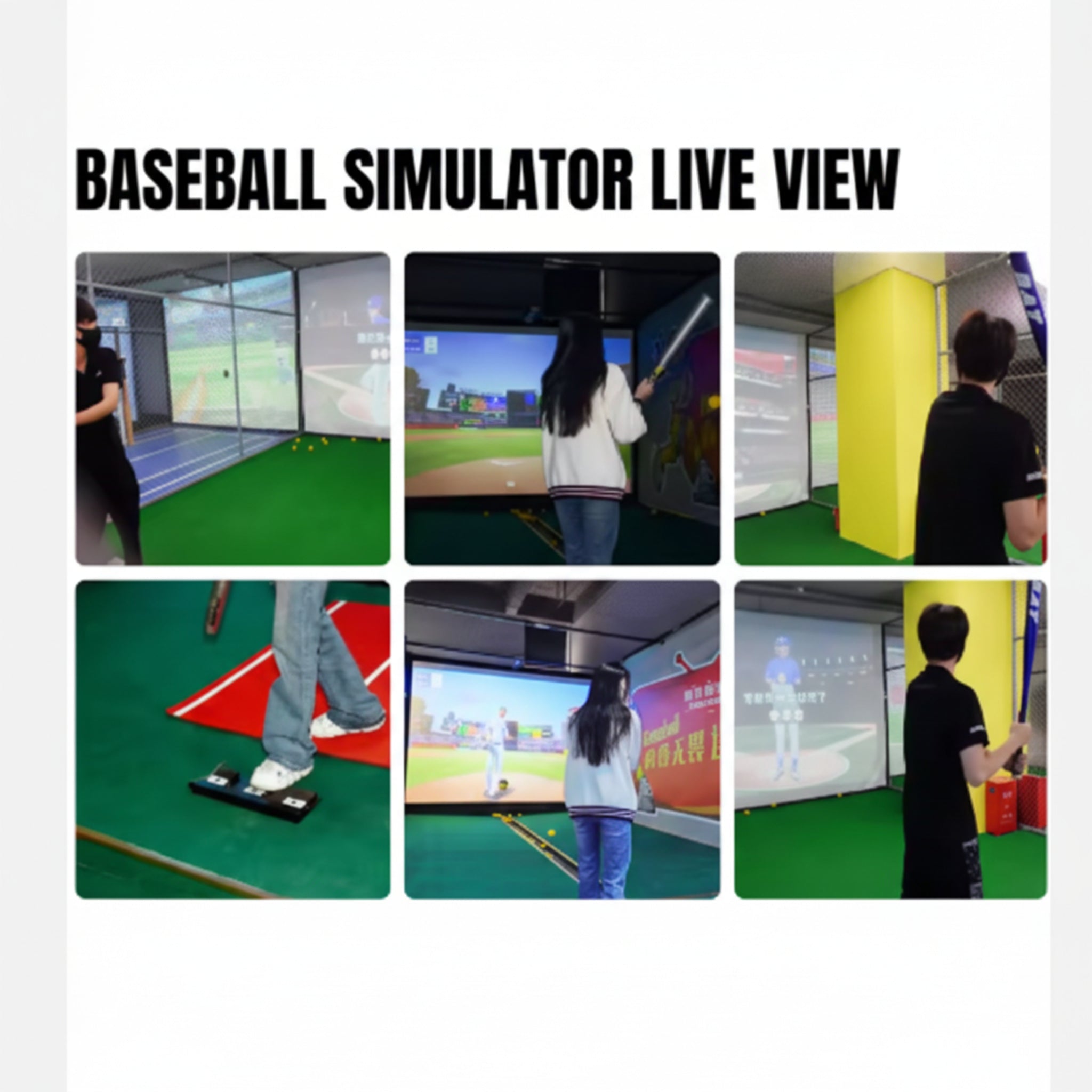 ApexLine ProStrike Virtual Baseball Simulator Cage