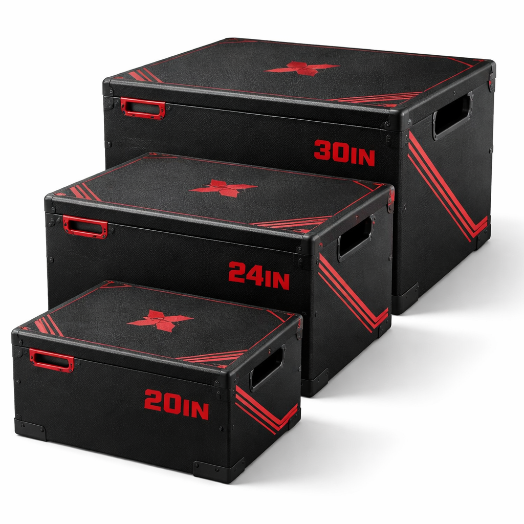 TitanStrike Elite Redline 3-Piece Plyometric Box Set