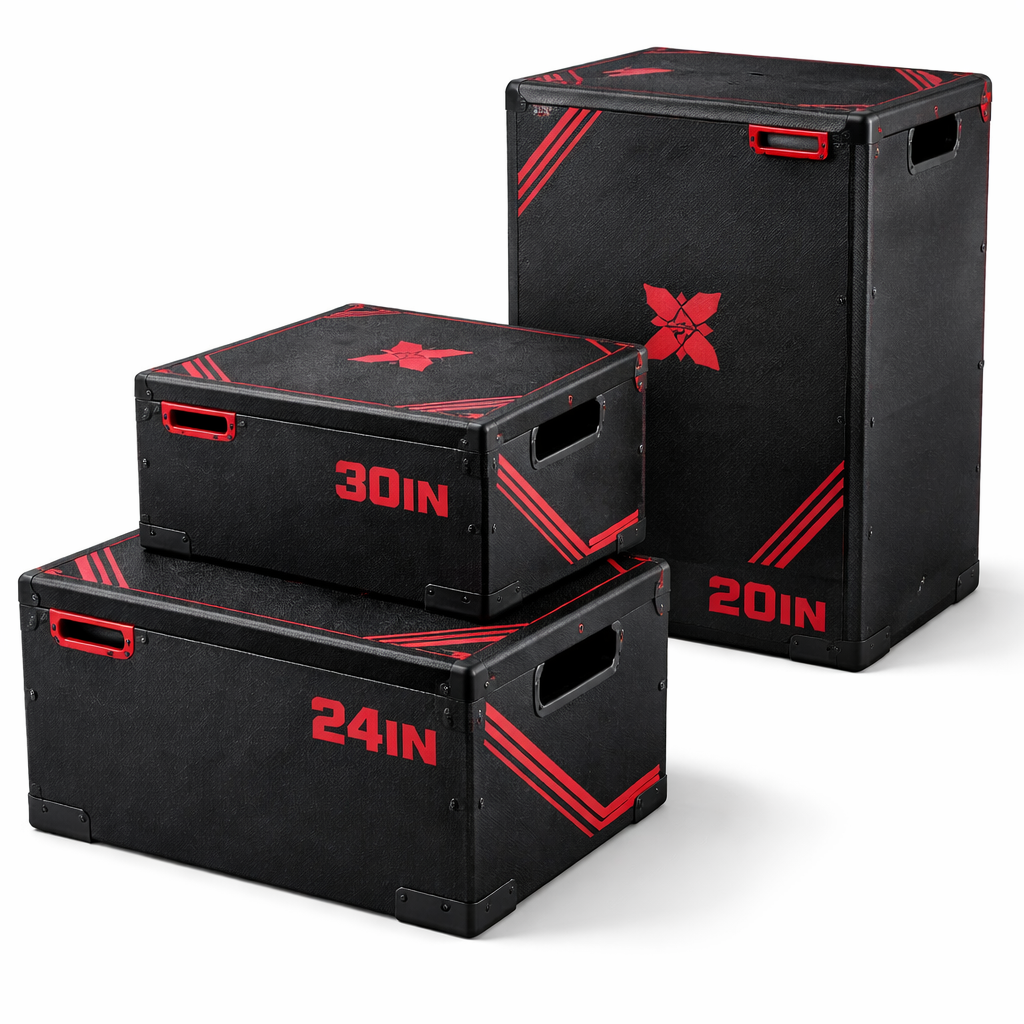 TitanStrike Elite Redline 3-Piece Plyometric Box Set