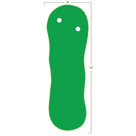 Big Moss Augusta V2 4x12 putting green with two regulation cups.