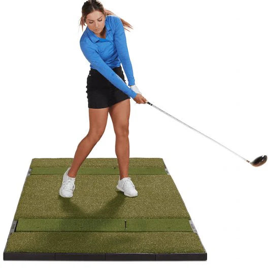 Fiberbuilt 4' x 10' Double Sided Launch Monitor Golf Mat