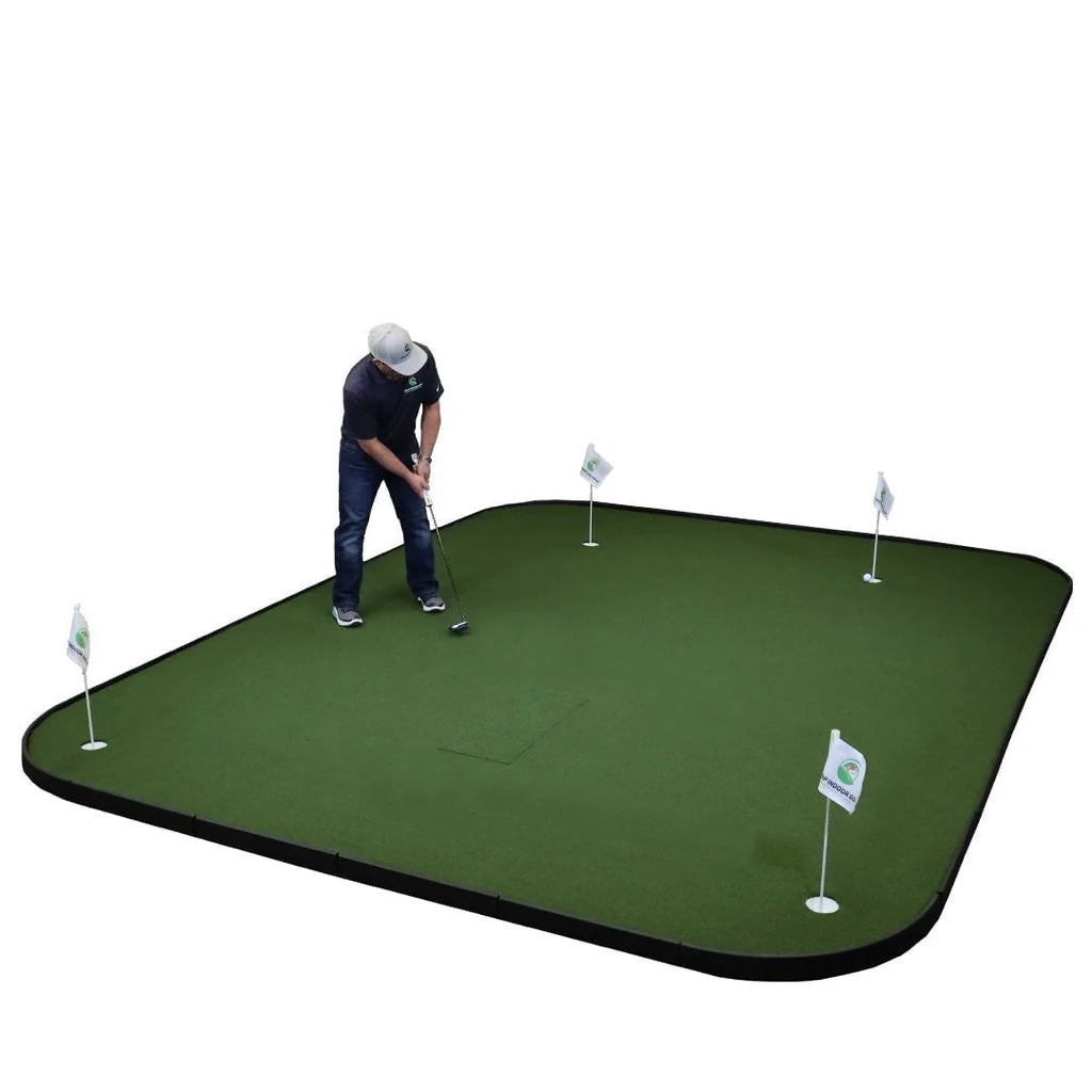 SIGPRO Golf Simulator Flooring putting surface with cups
