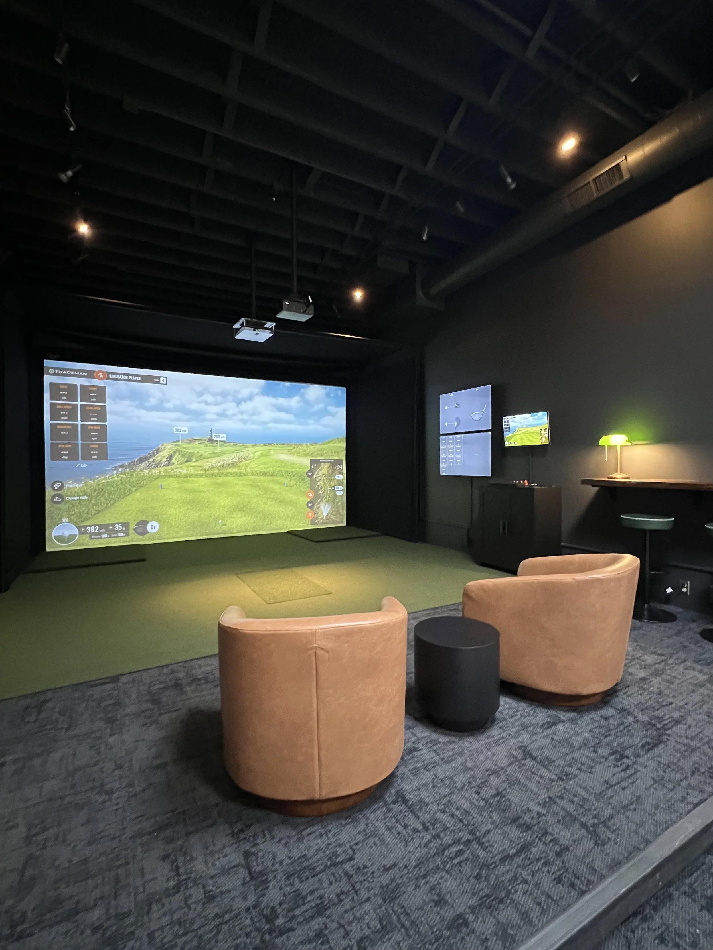 TrackMan 4 launch monitor for indoor and outdoor golf practice