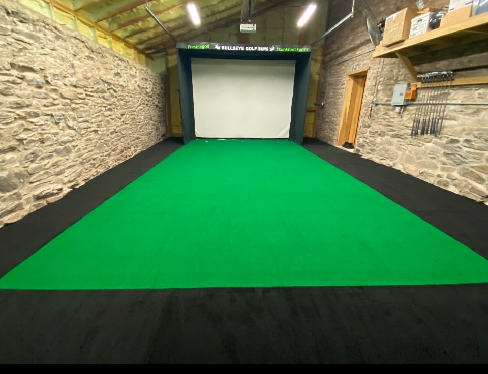 Big Moss V2 Putting Turf installed