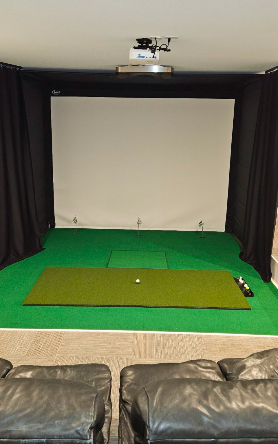 Carls Pro Indoor Golf Enclosure Kit with premium screen