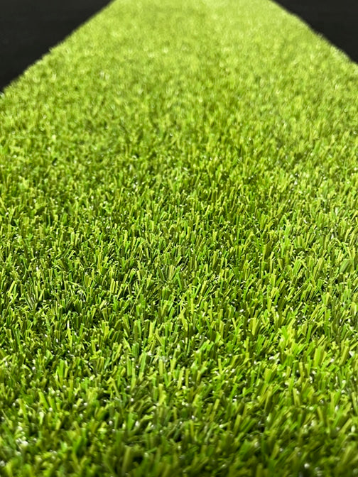 Big Moss Pure Flight Premium Hitting Strip installed in home golf simulator bay