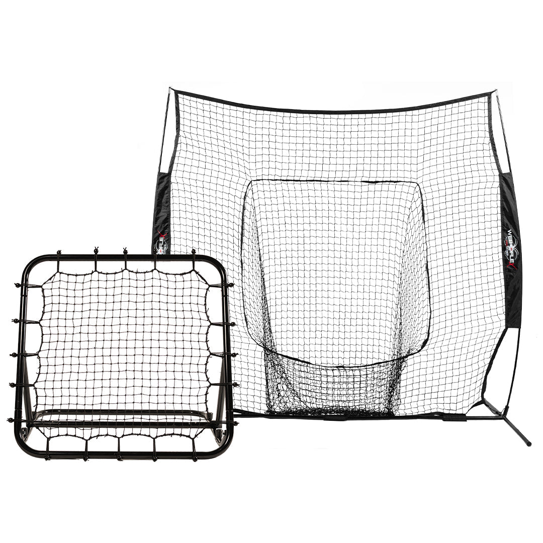 Spider Series 7x7 Sock Net & 3x3 Defensive Rebounder Package