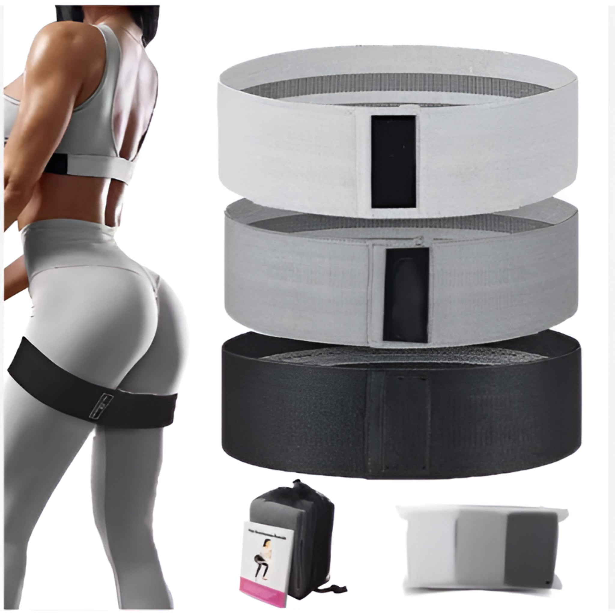 CoreVanta Silicone GripLoop Fabric Resistance Band