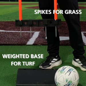 Heavy-Duty Rubber Base 3-Pack for Soccer Training Mannequins