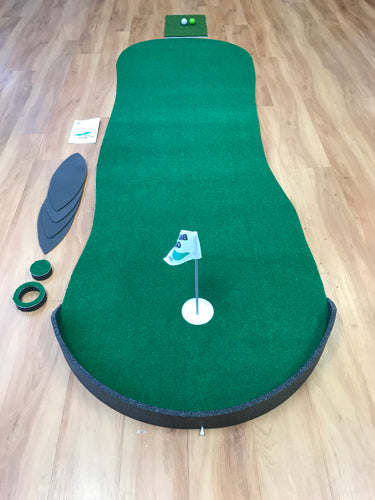 Big Moss Original V2 putting green shown in 3x9, 3x12, and 3x15 foot size options.