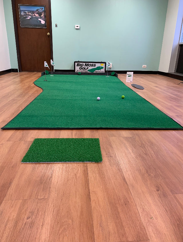Country Club Putting Green V2 set up for home practice.