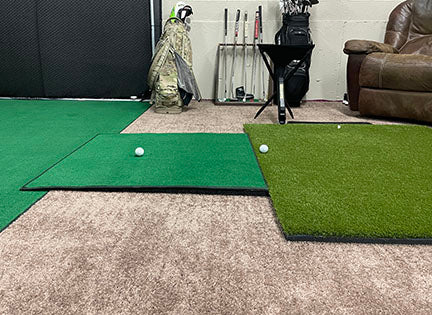 Big Moss putting transition and ball return ramp