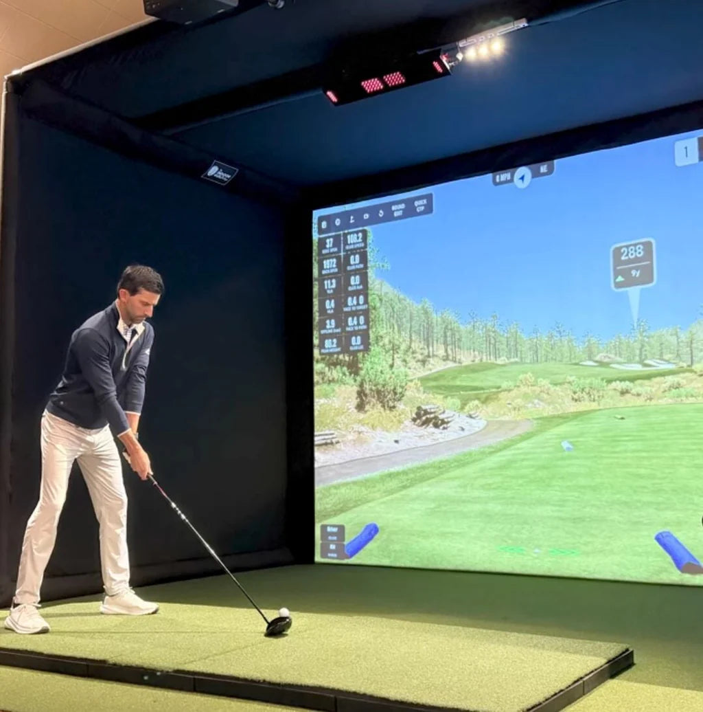 SIGPRO Commercial Enclosure golfer in action