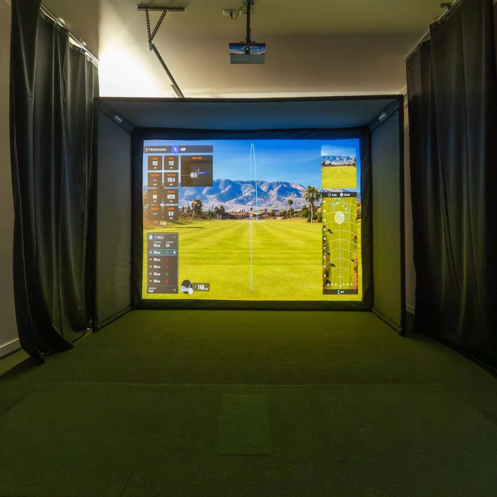 Trackman iO SIG12 Golf Simulator Package - Home Edition - Premier Gray Screen